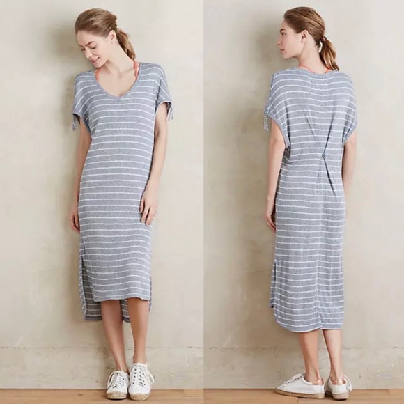 ANTHROPOLOGIE Striped Day Dress by Saturday/Sunday - Picture 1 of 6